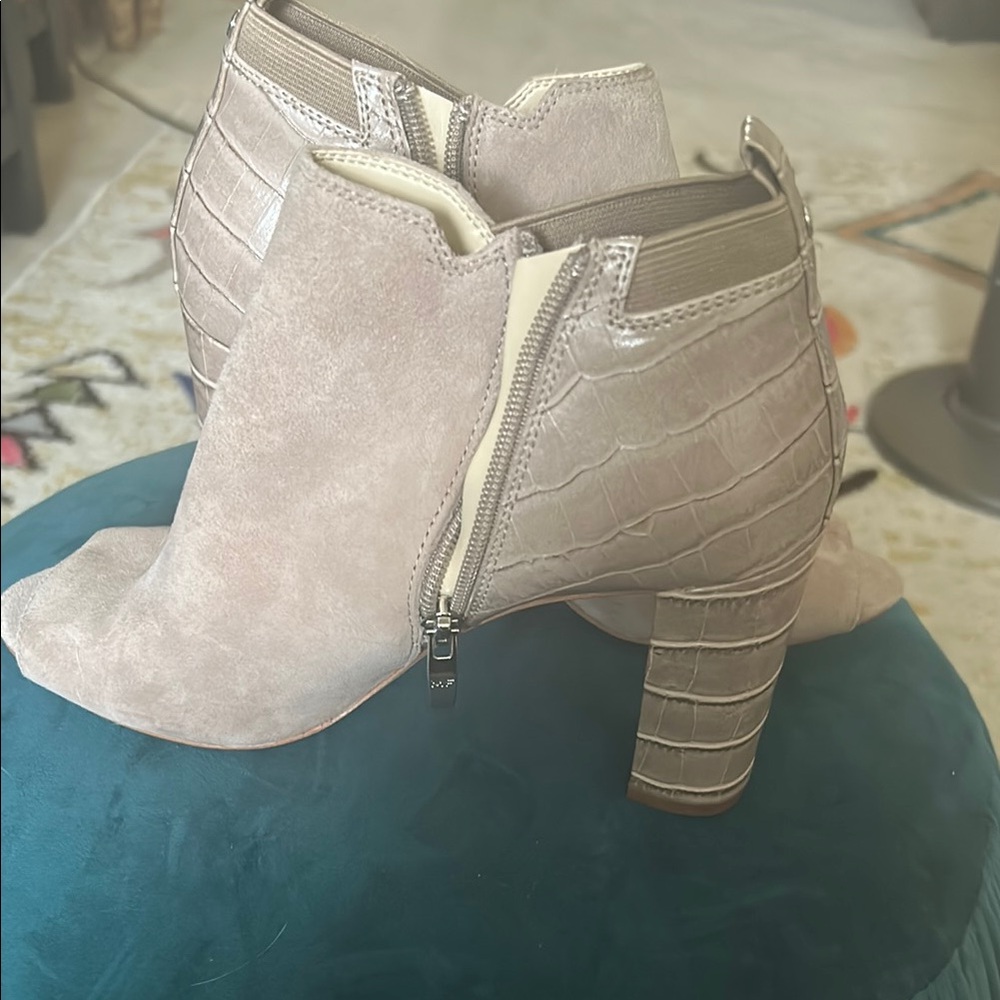 Mark Fisher taupe ankle sandals